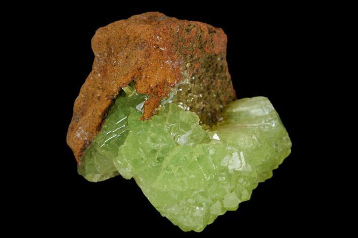 Yellow-Green Adamite Crystal Cluster - Durango, Mexico #127033
